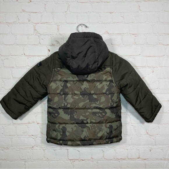 Carter’s Adventure Jacket Boys Hooded Camo Size 2T Full Zip Winter - Picture 7 of 9